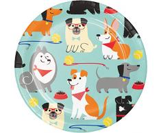 Assiettes à dessert pour chien - 8 pièces