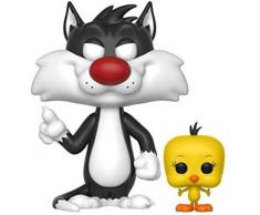 Funko- Pop Looney Tunes Sylvester & Tweety Figurine, 21975, Multicolore, Standard