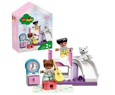 LEGO DUPLO Town La chambre, Boîte de maison de poupées, Grandes briques, Jouet dapprentissage pour les tout-petits de 2 ans et plus, 124 pièces, 10926