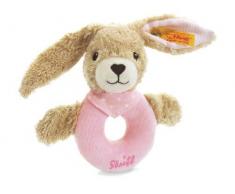 Steiff 237591 - Peluche - Lapin Hoppel - Anneau De Préhension - Rose