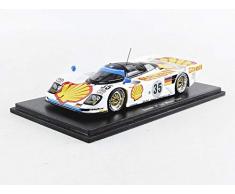 Spark- Voiture Miniature de Collection, S1900, Blanc/Noir