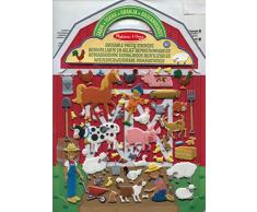 Melissa & Doug - 19408 - Autocollants En Relief Repositionnables Ferme