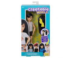 Creatable World Coffret Découverte Personnages, poupée personnalisable aux cheveux bruns lisses, jouet pour enfant à partir de 6 ans, GKV41