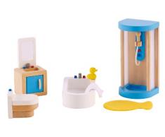 Hape - E3451 - Jeu dImitation en Bois - Maison de Poupées - Salle de Bain
