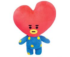 Aurora Produits Officiels BT21 signés World, Peluche Tata, Moyen modèle, 61319, Bleu et Rouge