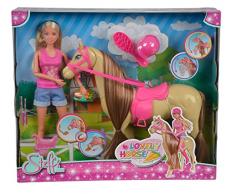 Simba - 105733052 - Poupée Enfant - Steffi Love - Lovely Horse + Accessoires - 29 Cm