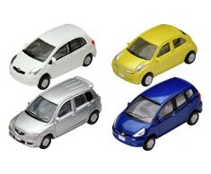 TomyTEC - 286165 - Véhicule - 4 Petits Poussettes Plastique - Accessoire de modélisme - Hobby - Modèle - Multicolore