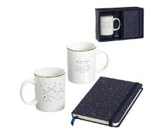 Dcasa Coffret Cadeau Tasse avec carnet gémeaux Sets de Fournitures Scolaires (1)