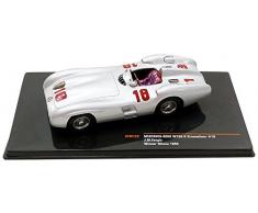 IXO-W196 R Stromlinie Monza GP 1955 Mercedes Benz Véhicule Miniature, GTM122, Argent, Echelle 1/43