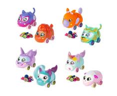 TOMY Ritzy Rollerz 37872 - Coffret de 2 Personnages Multicolores, Petites Voitures à Customiser, Idée de Cadeau de Noël, Inclus 12 Charms à Collectionner, Mini Univers pour Filles de 4 à 8 ans