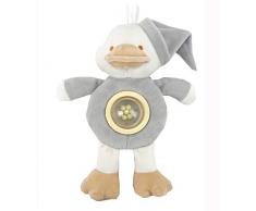 Duffi Baby Peluche Hochet Patito, 100 % Polyester, Couleur Argent Master Baby Home, S.L. 0755-11
