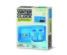 4M Kidzlabs Green Science/Eco-Engineering: Horloge HYDRAULIQUE 17x8x2cm, avec des Instructions détaillées, boîte, 5+