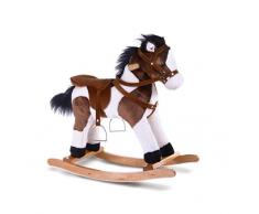 Plush & Company - 02421 - Peluche - Cheval à Bascule - 70 x 70 cm