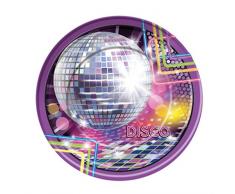 Forum Novelties X77972 Disco Grandes Assiettes, Multicolore, taille unique