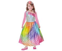 amscan 9902374 - Costume Enfant Barbie Rainbow Magic avec Couronne