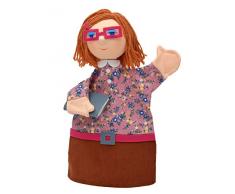 Moravská ústredna 22589 Une Femme Professeur 26 cm, marionnettes à Main, Multicolore