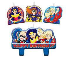 dc comics Superhero Filles Bougie danniversaire Ensemble