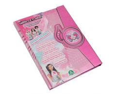 Giochi Preziosi Italy Miracle Tunes Agenda Secret Couverture avec Aimant et Effet pailleté Rose