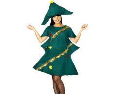 Smiffys Costume sapin de Noël, Vert, avec tunique et chapeau