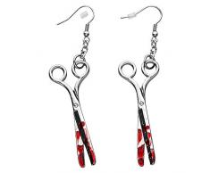 Widmann Bloody Ciseaux Boucles doreilles Halloween déguisement accessoire