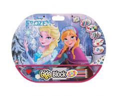 Cefa - Livre Stickers pour peindre Giga Block Frozen 5 en 1 Multicolore - 21803 - version espagnole
