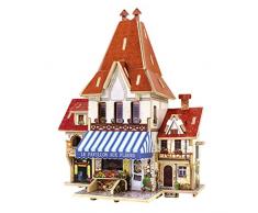 Robo temps F126 44 pièces France Fleur Store Monde Shop 3d Puzzels, Multicolore - version anglaise