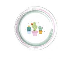 Procos Assiette 23 cm cactus, multicolore, 5pr89291