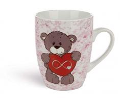 NICI- Tasse en Porcelaine Ours garçon Love 310ml, 44440