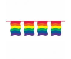 Creative Bunting Rainbow Squares 10 mètres - Drapeaux Multicolores - en polyéthylène imperméable et Facile à Nettoyer.