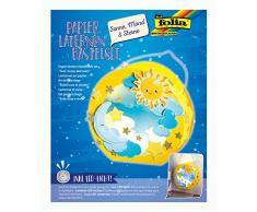 Folia 68101 Kit de Bricolage pour lanternes, Soleil, Lune et étoiles avec Baguette et lumière LED Multicolore