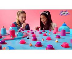 Bandai Deluxe Pack de 6 Poppops Pets-6 Bulles de Slime Rose à éclater & 2 Figurines Surprises à Collectionner-Loisirs créatifs-pâte à malaxer, YL07109