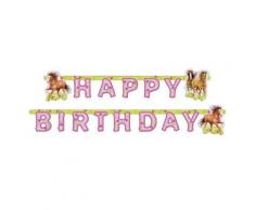 amscan - 551265 - Guirlande Happy Birthday Chevaux - 180 x 15 cm