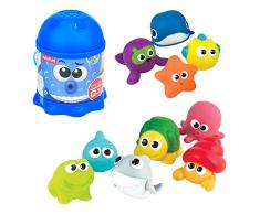 winfun ColorBaby 46333 Lot de 10 Lance-Chiots en Caoutchouc pour Le Bain