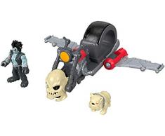 Imaginext DC Super Friends Moto et mini-figurines Lobo et chien incluses, jouet pour enfant dès 3 ans, GKJ24