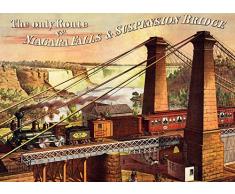 Unbekannt Puzzle Inconnu 1000 pièces - Le Seul Route Via Niagara Falls & Pont de Suspension