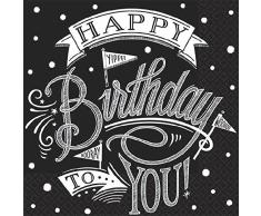 Amscan International Serviette de Table 701670 Beverage-printedbn MD CT Hooray Il S Votre Bdy