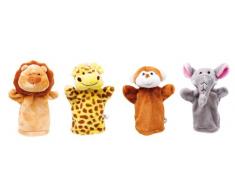 Small Foot Company - 4647 - Marionnette À Mains - Animaux Du Zoo