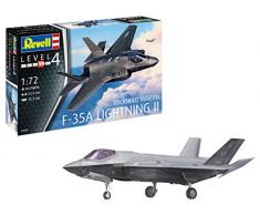 Revell davion de Chasse F-35A Lightning II-échelle 1/72-niveau 4/5 Maquette, 03868, Non laqué