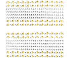 Baker Ross Bijoux Autocollants Acrylique dorés et argentés Autocollants (Paquet de 288)- Matériels créatifs pour Enfants et Adultes