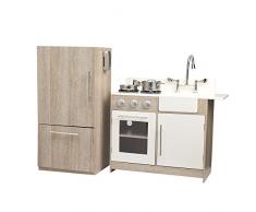 Teamson Kids TD de 12302cr Cuisine de Jeu au Design Moderne en Bois, Grande Cuisine Enfants