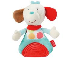 Stripes & Dots Fehn Grabber Chat en Peluche avec Anneau de Dentition Doux Motif Rayures et Pois