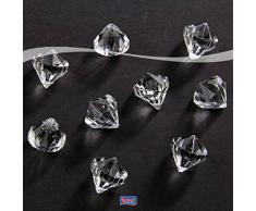 Folat 1 Pack. Table Diamants env. 20 x 20 mm, Transparent/Transparent, env. 28 g-P