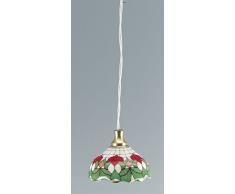 Rulke Rulke010563 Lampe à Suspension avec écran coloré en Porcelaine