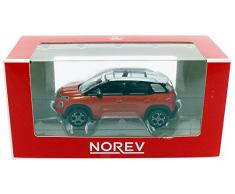 Norev- Citröen Aircross 2017-Orange/White Miniature Voiture Citroen C3 Aicross 2017 Echelle 1/64, 310807, Orange/Blanc