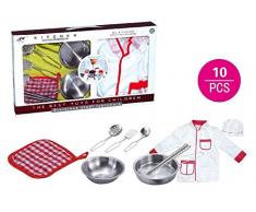 Kiddoo Jeux pour enfants - Battery de Cuisine 10pcs