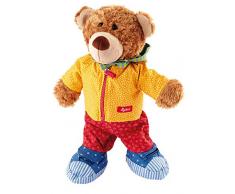 sigikid, Fille et Garçon, Peluche dActivités Ours, Orange/Rouge/Bleu, 40031