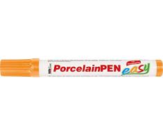 Kreul 16303 PorcelainPen easy Pointe de pinceau indéformable pour peindre et décorer verre, porcelaine et céramique émaillée Orange 1 à 3 mm