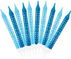 amscan - 551518 - 10 Bougies Anniversaire Garçon Bleu