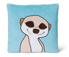 NICI- Coussin en Peluche Suricate carré, 44971, Multicolore