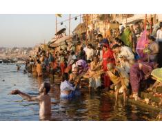 Crown & Andrews Spirit of The Wild 1000 Puzzle Faisant Le Bain dans la rivière Gange en Inde